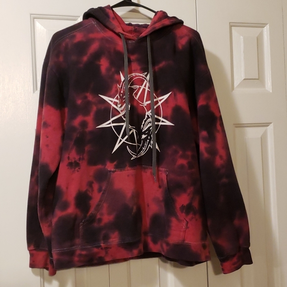slipknot hoodie tie dye